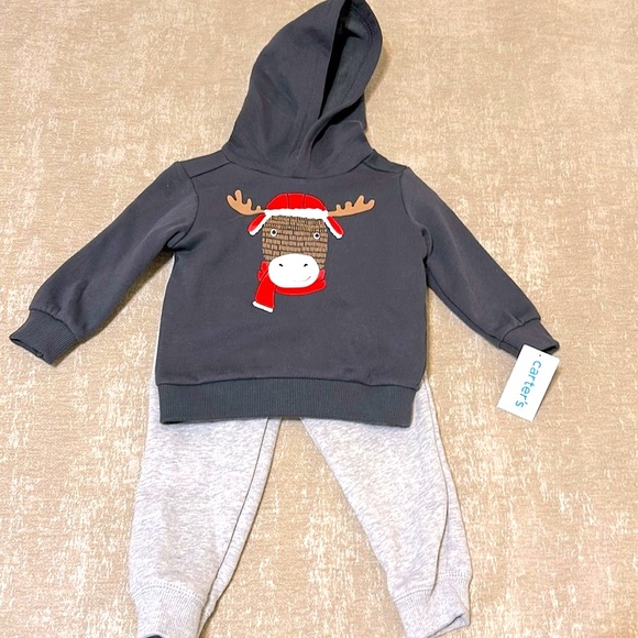 Carter's Other - Carter’s Infant Boys 2pc Set with Hood .          New With Tags